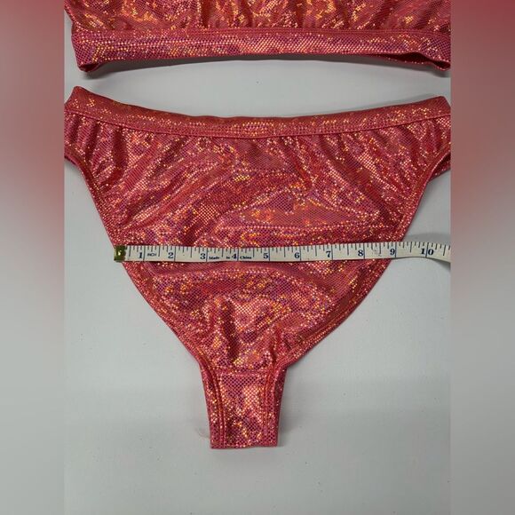 Dippin Daisy’s Swimwear Pink Metallic Bikini Medium - Picture 8 of 10